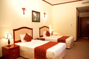 King size double or twin with city view, balcony, private facilities (bath and shower), and breakfast